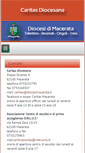 Mobile Screenshot of caritas.diocesimacerata.it