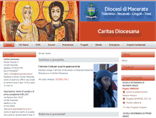 Tablet Screenshot of caritas.diocesimacerata.it